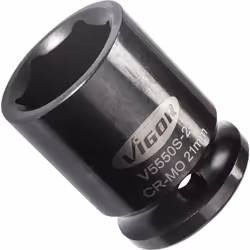 Vigor V5550S-21, Prise, 1/2", Métrique, 1 tête(s), 21 mm, Gloss