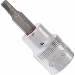 Entraînement : Carré creux 3/8 pouce (10 mm) Sortie : Profil à 6 pans intérieurs Taille: 4 mm Dimensions: 49 mm Utilisation m ...