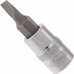 Vigor V2427N, Douille à choc, Argent, 1 tête(s), 1/4", Métrique/empirique, 6.3 mm
