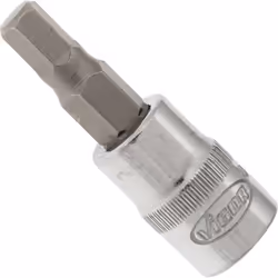 Entraînement : Carré creux 1/4 pouce (6,3 mm) Sortie : Profil à 6 pans intérieurs Taille: 5 mm Dimensions: 38 mm Utilisation  ...