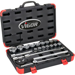 Jeu de clés à douilles ∙ V2318N ∙ Carré creux 3/4 pouce (20 mm) ∙ Profil à 6 pans extérieurs ∙ 21 pièces ∙ 19 – 50 ∙ Nombre d'outils : 21