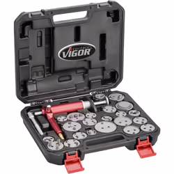 Informations techniques Contenu: 1 pc(s) Jeu d'outils de réinitialisation de piston de frein vigor, pneumatique V1711N Rotati ...