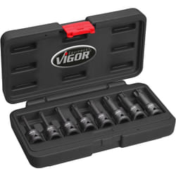 Jeu de douilles mâles à chocs t ∙ V7017 ∙ Carré creux 1/2 pouce (12,5 mm) ∙ Profil torx® intérieur ∙ 8 pièces ∙ T30 – T80 ∙ Nombre d'outils : 8