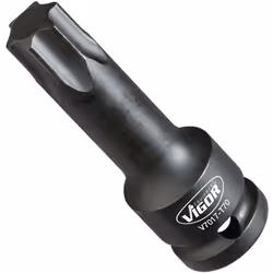 Entraînement : Carré creux 1/2 pouce (12,5 mm) Sortie : Profil TORX® intérieur Taille: ∙ T70 Dimensions: 78 mm Surface : phos ...
