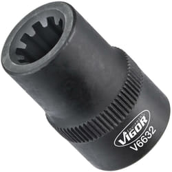 Douille ∙ V6632 ∙ Carré creux 3/8 pouce (10 mm) ∙ Profil à rainures ∙ Taille 9 mm