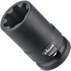 Douille ∙ V6633 ∙ Carré creux 1/2 pouce (12,5 mm) ∙ Profil à rainures ∙ Taille 22 mm