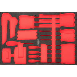 Garniture en mousse souple ∙ vide ∙ V6814-L ∙ l x l x h : 563 mm x 393 mm x 35 mm