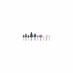 5 meules différentes avec tige de 3 mm de différentes formes 5 meules différentes avec tige de 6 mm de différentes formes. Po ...