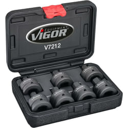 Jeu de douilles mâles à chocs à six pans intérieurs ∙ V7212 ∙ Carré creux 3/4 pouce (20 mm) ∙ Profil denture multiple intérieur xzn, Profil à 6 pans
