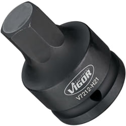 Vigor - Douille mâle à chocs à 6 pans intérieurs ∙ V7212-H21 ∙ Carré creux 3/4 pouce (20 mm) ∙ Profil à 6 pans intérieurs ∙ Taille 21 mm