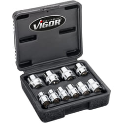 Jeu de douilles à 12 pans ∙ V7538/10 ∙ Carré creux 3/8 pouce (10 mm) ∙ Profil à 12 pans extérieurs ∙ 10 pièces ∙ 10 – 19 mm ∙ Nombre d'outils : 10