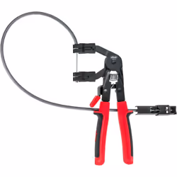 Câble Bowden semi-flexible et renforcé Manœuvre de colliers de serrage et de colliers à ressort difficiles d'accès et auto-se ...