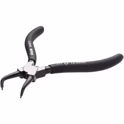 Pour circlips intérieurs Forme D Coudée Dimensions: 140 mm Pointes coudées à 90° (forme D) Pour circlips intérieurs ∅ 12–25 m ...