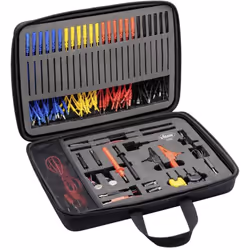 Informations techniques Type de produit: Set de cordons de mesure JEU DE CÂBLES DE MESURE 92 PIÈCES Adaptateur de câble de me ...
