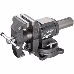 Orientable sur l'axe horizontal et vertical Mandrin pour pièces plates et pièces rondes (arbre moteur, barres d'accouplement, ...