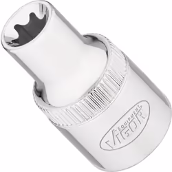 Entraînement : Carré creux 1/2 pouce (12,5 mm) Sortie : Profil TORX® extérieur Taille: ∙ E10 Dimensions: 38 mm Dimensions 38  ...