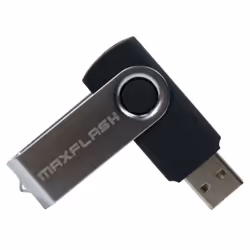 MaxFlash 8 GB USB Drive 2.0, 8 Go, USB Type-A, 2.0, 8 Mo/s, 11,4 g, Noir