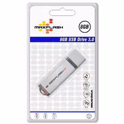 MaxFlash 8GB USB 3.0 lecteur USB flash 8 Go USB Type-A 3.2 Gen 1 (3.1 Gen 1) Blanc