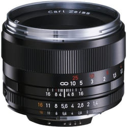 Carl Zeiss Planar T* 1.4/50 SLR Objectif large Noir