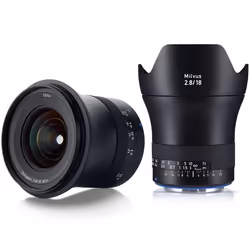 Carl Zeiss Milvus 2.8/18 mm ZE, Objectif super large, 14/12, 2.8 - 22 mm, Canon EF-M