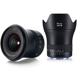 Carl Zeiss Milvus 2.8/18 mm ZE SLR Objectif super large Noir