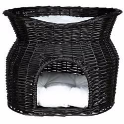 TRIXIE 2872, Panier refuge pour animaux de compagnie, Intérieure, Chat, Noir, Motif, Lavage à la main