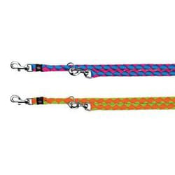 TRIXIE 14351 laisse pour chiens et chats 2 m Noir, Argent Nylon Chien Laisse standard