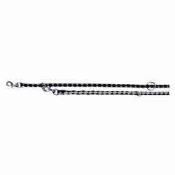 TRIXIE 14361, Chien, Laisse standard, Argent, Noir, Cordon, Nylon, 2 m