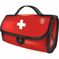 TRIXIE 19455, Kit de secours pour animaux de compagnie, Rouge, Fermeture à glissière, comprehensive set for quick first aid i ...