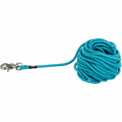 TRIXIE Laisse à pister, ronde, Chien, Bleu, Cordon, Monochromatique, S-L, 10 m