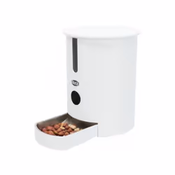 TRIXIE TX9, Distributeur automatique de nourriture pour animaux de compagnie, Chien, 2,8 L, Blanc, Plastique, 22 cm