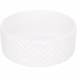 TRIXIE 25024, Chien, Vitrocéramique, Blanc, Gamelle à nourriture pour animaux de compagnie, Monochromatique, 1,2 L