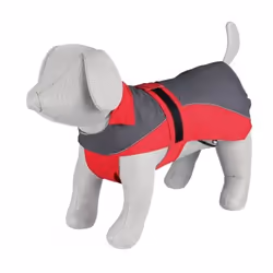 TRIXIE 30274, Chien, Imperméable, Gris, Rouge, Polyester, 30 °C, 450 mm