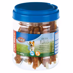 Lot de 4 friandises pour chien Poulet Trixie Premio Flags