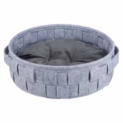 TRIXIE 38392, Panier lit pour animaux de compagnie, Intérieure, Chat, Gris, Rond, Monochromatique