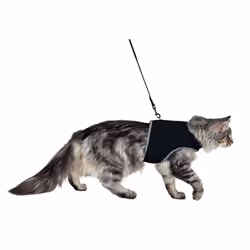 TRIXIE 41895 harnais pour chiens et chats Noir Nylon Chat Harnais abdominal