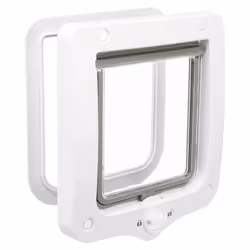 Chatiere - 2 positions - 20 x 22 cm - Blanc
