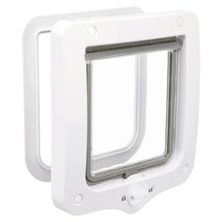 Chatiere - 2 positions - 20 x 22 cm - Blanc