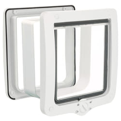 Chatiere - 4 positions - Avec tunnel - XL : 24 x 28 cm - Blanc