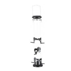 TRIXIE 55636 mangeoire pour oiseau Noir, Transparent Plastique Support