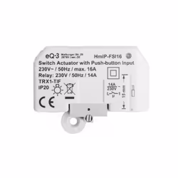 Homematic IP HMIP-FSI16, Boutons, Blanc, CE, 54 mm, 33 mm, 41 mm