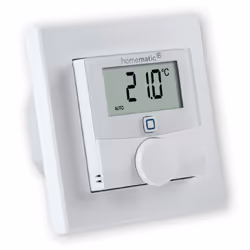 Homematic IP HMIP-WTH-B, RF, Blanc, IP20, 160 m, CE, LCD
