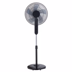 Midea FS40-15FR, Ventilateur à lame domestique, Noir, Sol, Métal, Plastique, 60 dB, 950 tr/min