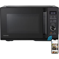Toshiba - Micro-ondes grill combiné pose libre MW3-SAC26SF(BK) 26L, 900W + Gril 1000W – Friteuse sans huile & Connection WiFi