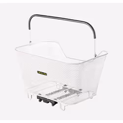 racktime 13005, Cadre, Panier de vélo, Métal, Blanc, 20 L, 10 kg