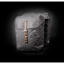 racktime Heda Arrière Sacoche pour bicyclette 24 L Tissu, Cuir Gris