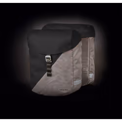 racktime Vida, Arrière, Sacoche pour bicyclette, Noir, Gris, 24 L, 320 mm, 140 mm