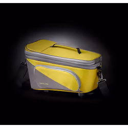 racktime Talis Plus, Arrière, Sacoche pour bicyclette, Polyester, Gris, Jaune, 8 L, 10 kg