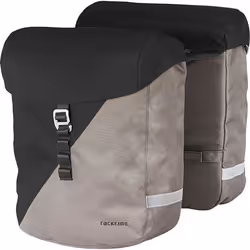 racktime sacoche double pour vélo Vida 2.0 adaptateur 24 litres noir/gris