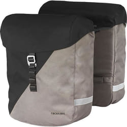 racktime sacoche double pour vélo Vida 2.0 adaptateur 24 litres noir/gris